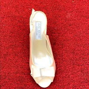 Brand new Liz Rene by touch ups silk bridal shoes